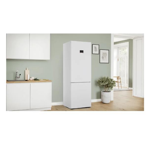 Bosch Serie | 4 KGN497WDF - Frigorifero/congelatore - Freezer inferiore - larghezza: 70 cm - prof. 66.7 cm - altezza: 203 cm - 440 litri - Classe D - bianco